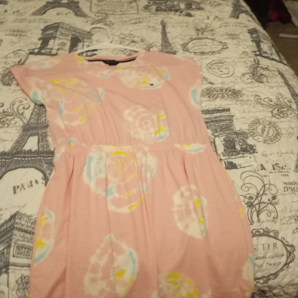 Tommy Hilfiger Pink Casual Sundress Short Sleeve